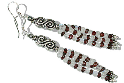 SKU 12651 - a Multi-stone earrings Jewelry Design image