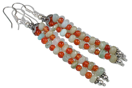 SKU 12653 - a Carnelian earrings Jewelry Design image