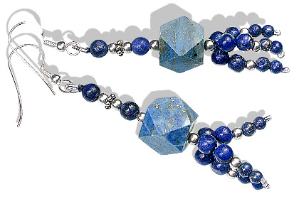 SKU 12656 - a Rose quartz earrings Jewelry Design image