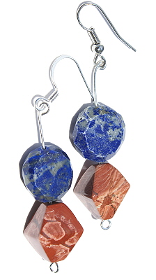 SKU 12661 - a Multi-stone earrings Jewelry Design image