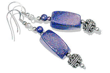 SKU 12778 - a Lapis Lazuli earrings Jewelry Design image