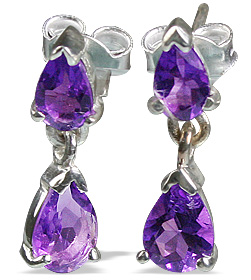 SKU 12799 - a Amethyst earrings Jewelry Design image