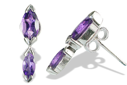 SKU 12807 - a Amethyst earrings Jewelry Design image