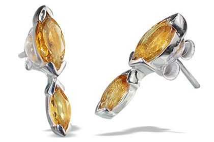 SKU 12808 - a Citrine earrings Jewelry Design image