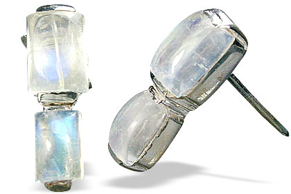 SKU 12812 - a Moonstone earrings Jewelry Design image