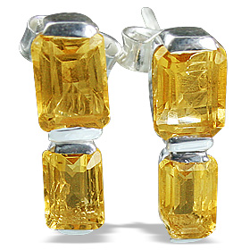 SKU 12814 - a Citrine earrings Jewelry Design image