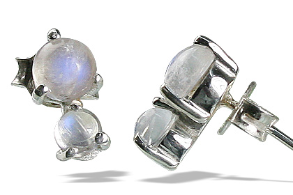SKU 12816 - a Moonstone earrings Jewelry Design image