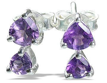 SKU 12823 - a Amethyst earrings Jewelry Design image