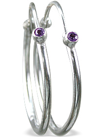 SKU 12841 - a Amethyst earrings Jewelry Design image