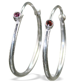 SKU 12842 - a Garnet earrings Jewelry Design image