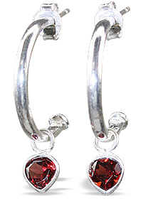 SKU 12843 - a Garnet earrings Jewelry Design image