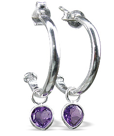 SKU 12845 - a Amethyst earrings Jewelry Design image