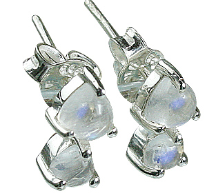 SKU 12857 - a Moonstone earrings Jewelry Design image