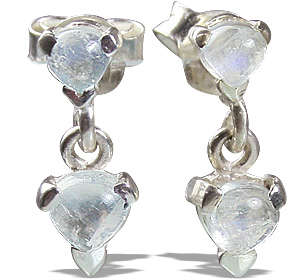 SKU 12866 - a Moonstone earrings Jewelry Design image