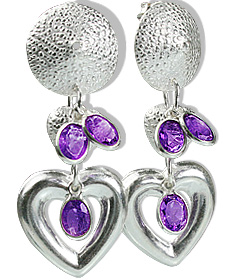 SKU 12900 - a Amethyst earrings Jewelry Design image