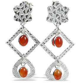 SKU 12902 - a Carnelian earrings Jewelry Design image