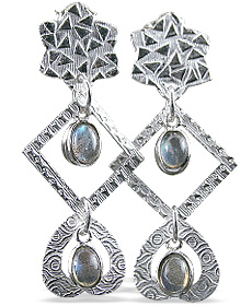 SKU 12905 - a Labradorite earrings Jewelry Design image