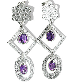 SKU 12908 - a Amethyst earrings Jewelry Design image