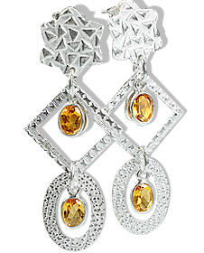 SKU 12909 - a Citrine earrings Jewelry Design image
