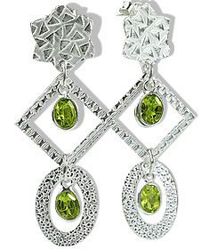 SKU 12910 - a Peridot earrings Jewelry Design image