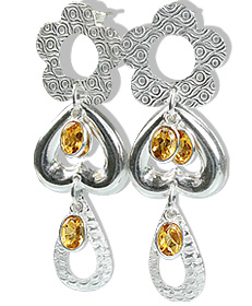 SKU 12914 - a Citrine earrings Jewelry Design image