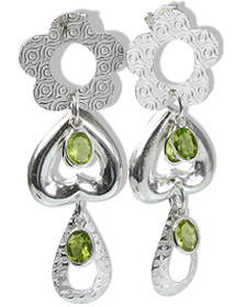 SKU 12916 - a Peridot earrings Jewelry Design image