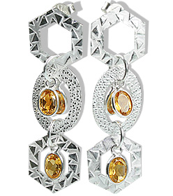 SKU 12920 - a Citrine earrings Jewelry Design image