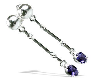 SKU 12995 - a Iolite earrings Jewelry Design image