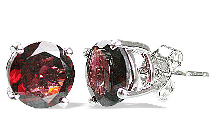 SKU 12996 - a Garnet earrings Jewelry Design image