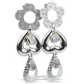 SKU 13000 - a Moonstone earrings Jewelry Design image