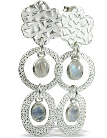 SKU 13001 - a Moonstone earrings Jewelry Design image