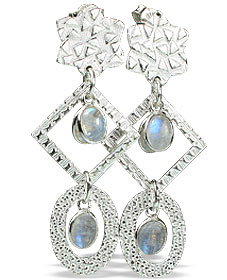 SKU 13003 - a Moonstone earrings Jewelry Design image