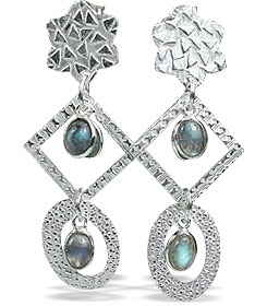 SKU 13008 - a Labradorite earrings Jewelry Design image
