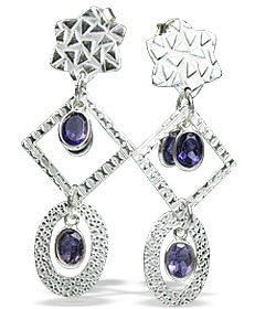SKU 13009 - a Iolite earrings Jewelry Design image