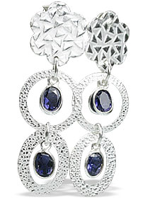 SKU 13010 - a Iolite earrings Jewelry Design image