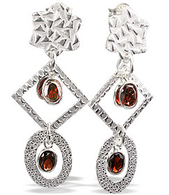 SKU 13016 - a Garnet earrings Jewelry Design image