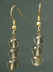 SKU 1302 - a Smoky Quartz Earrings Jewelry Design image