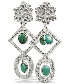 SKU 13021 - a Turquoise earrings Jewelry Design image