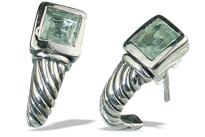 SKU 13106 - a Green amethyst earrings Jewelry Design image