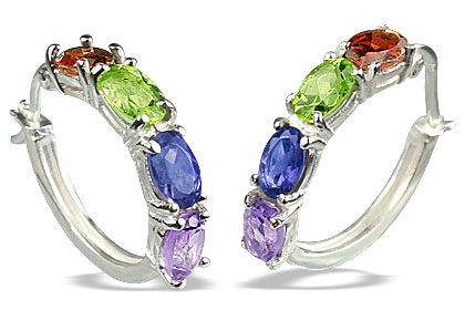 SKU 13110 - a Multi-stone earrings Jewelry Design image