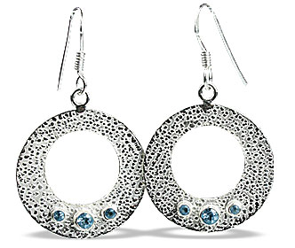 SKU 13115 - a Blue topaz earrings Jewelry Design image