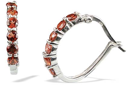 SKU 13120 - a Garnet earrings Jewelry Design image