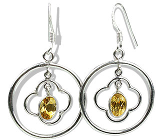 SKU 13122 - a Citrine earrings Jewelry Design image
