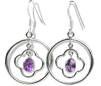 SKU 13125 - a Amethyst earrings Jewelry Design image