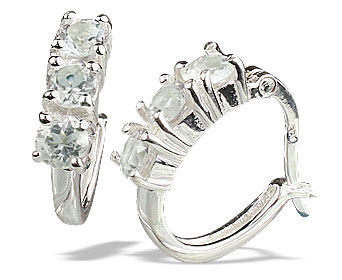 SKU 13126 - a White topaz earrings Jewelry Design image