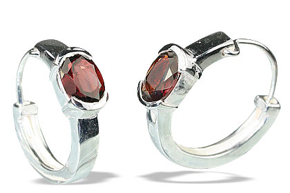 SKU 13132 - a Garnet earrings Jewelry Design image