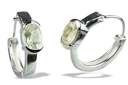 SKU 13137 - a Green amethyst earrings Jewelry Design image
