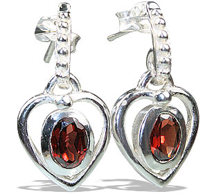 SKU 13206 - a Garnet earrings Jewelry Design image