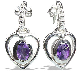 SKU 13208 - a Amethyst earrings Jewelry Design image
