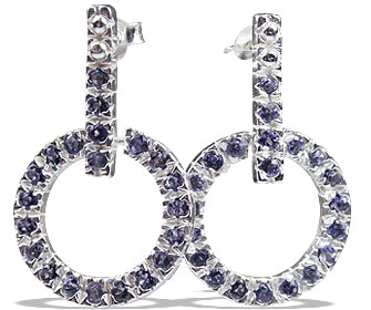 SKU 13212 - a Iolite earrings Jewelry Design image